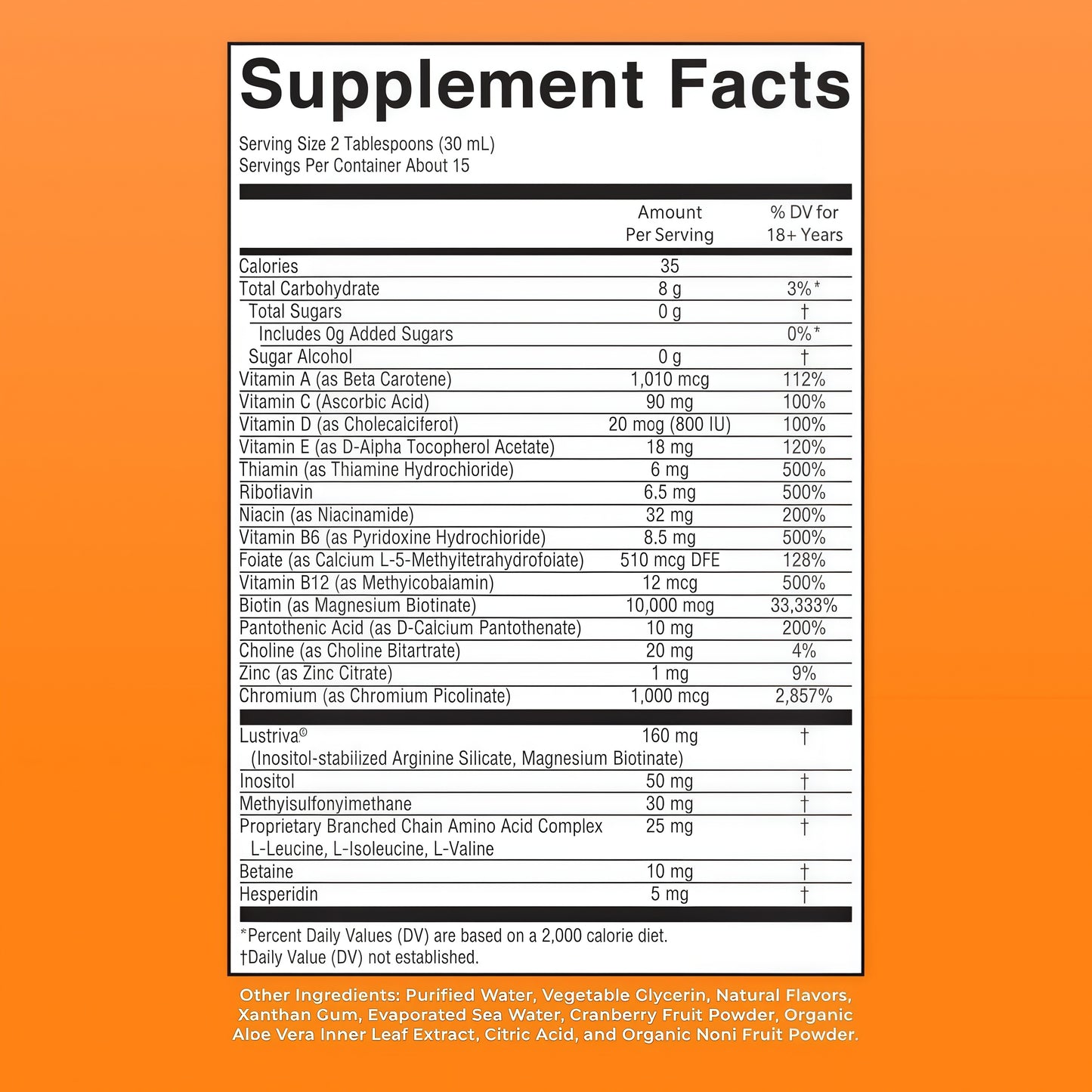 MARYRUTH'S Liquid Multivitamin + Hair Growth | Clinically Tested in Women for Thicker Hair & Facial Wrinkles | Biotin 10000mcg | Lustriva Hair Growth Supplements | Skin Care | Ages 18+ | 15.22 Fl Oz